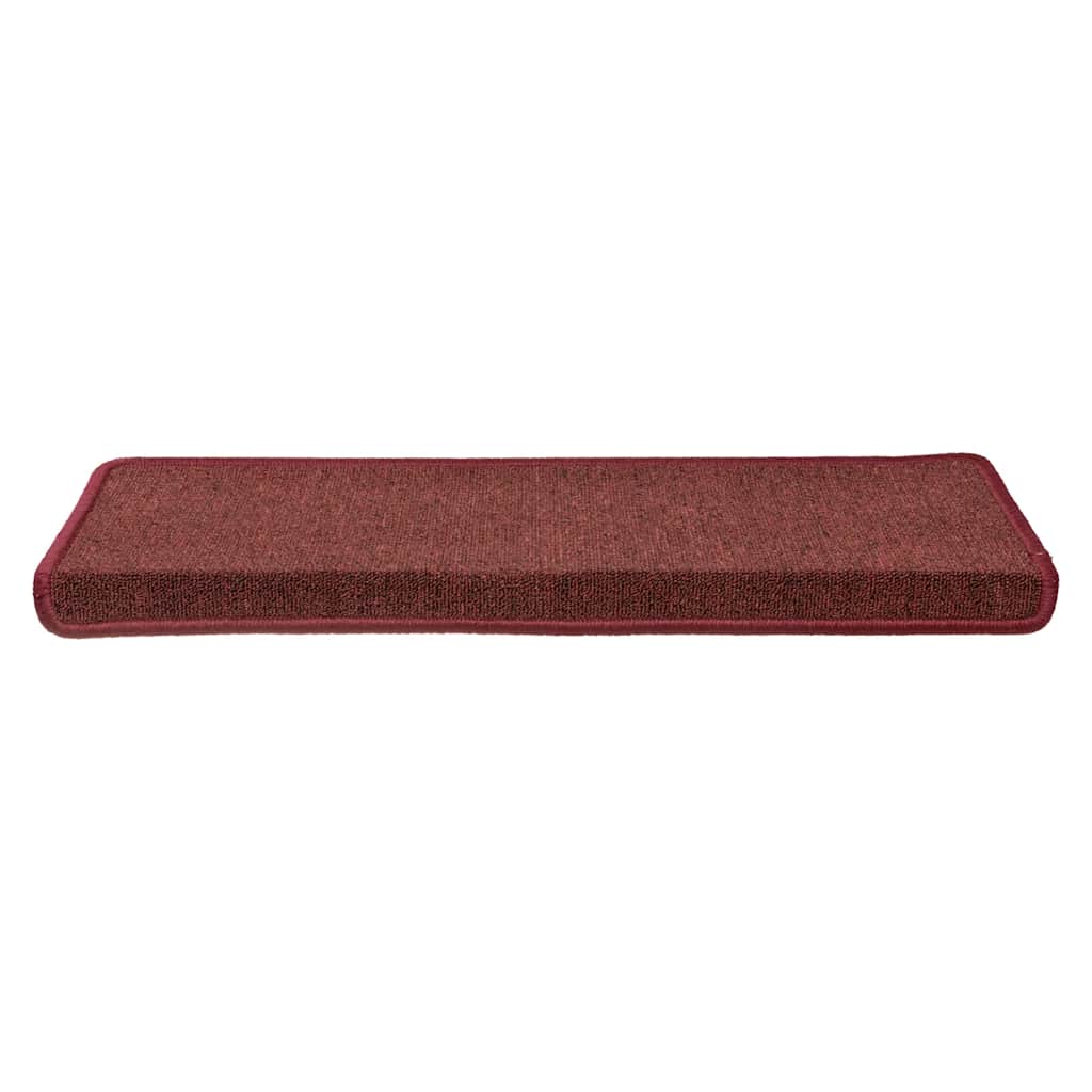 Prostirke za stepenice 30 kom 65x21x4 cm bordo pravokutni rub