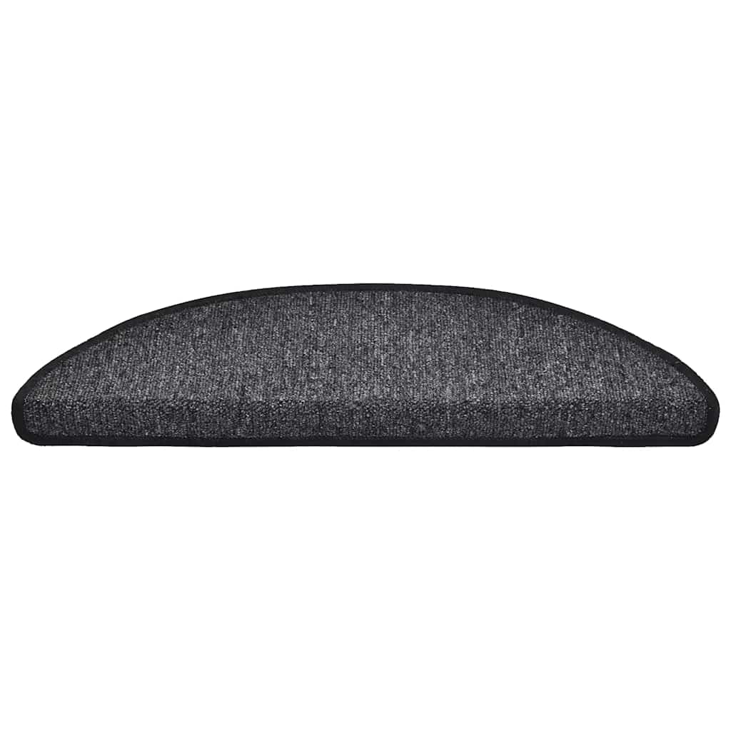 Prostirke za stepenice 20 kom 56x17x3 cm antracit poluokrugle