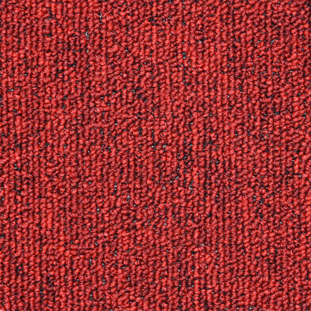 Prostirke za stepenice 20 kom 56x17x3 cm crvene poluokrugle