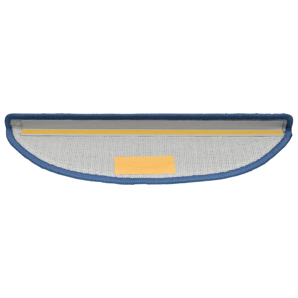 Prostirke za stepenice 20 kom 56x17x3 cm plave poluokrugle
