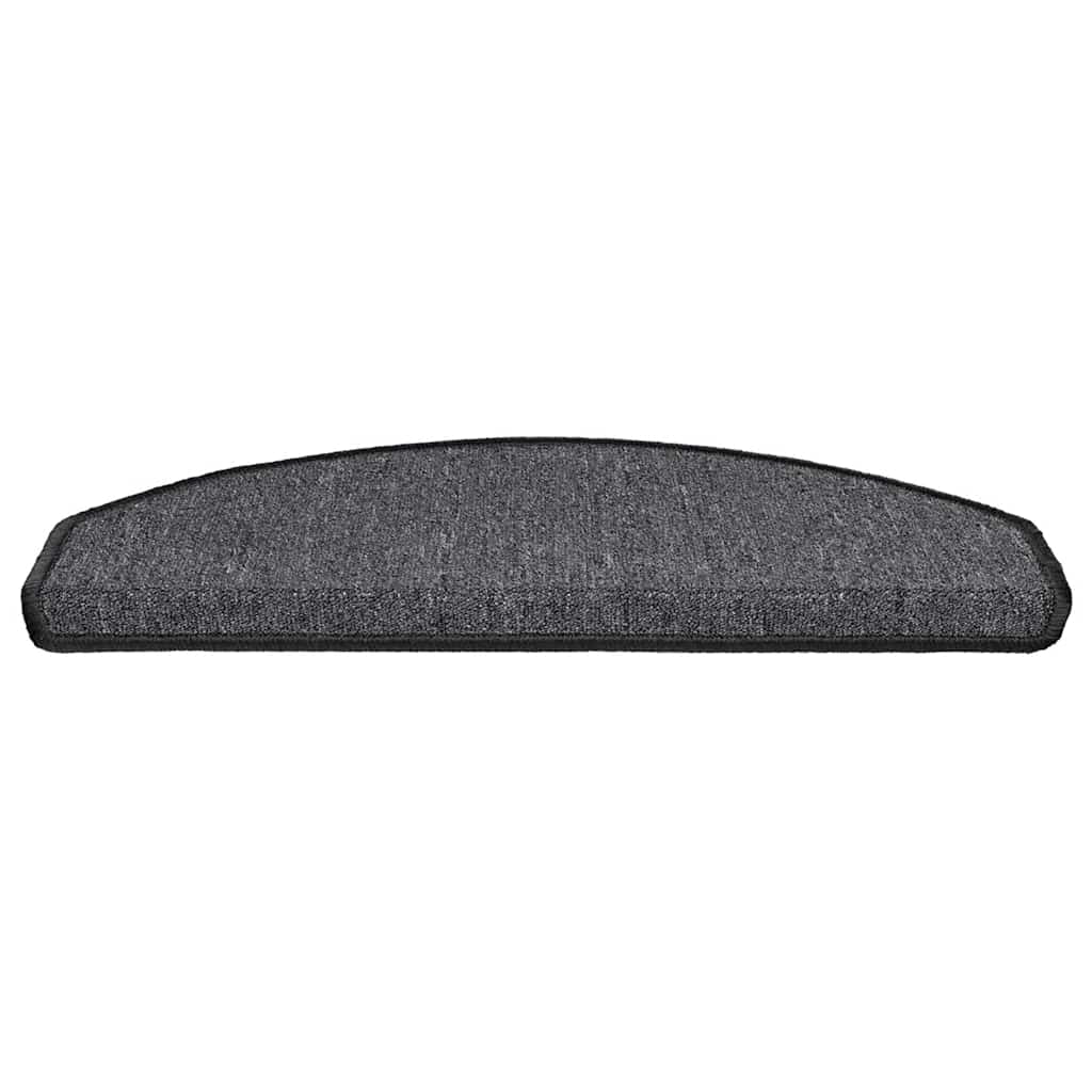 Prostirke za stepenice 20 kom 65x24x4 cm antracit poluokrugle velike