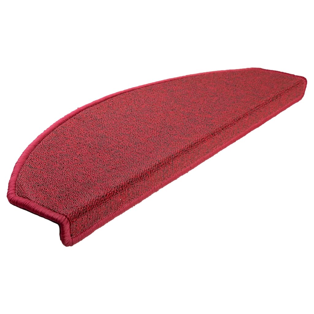 Prostirke za stepenice 20 kom 65x24x4 cm crvene poluokrugle velike