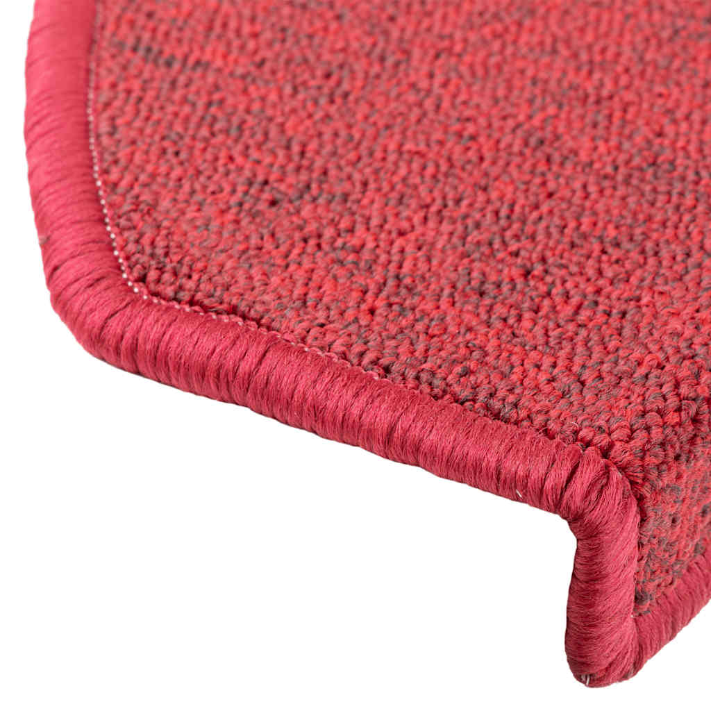 Prostirke za stepenice 20 kom 65x24x4 cm crvene poluokrugle velike