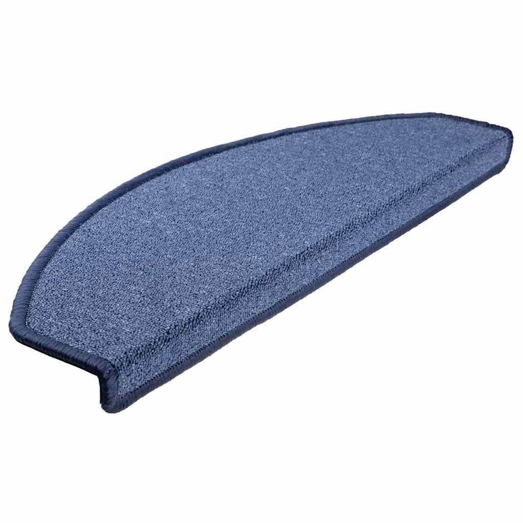 Prostirke za stepenice 20 kom 65x24x4 cm plave poluokrugle velike
