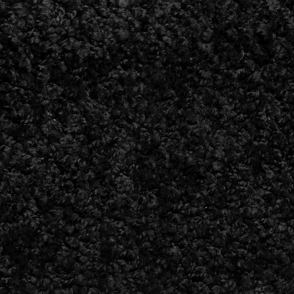 Prostirke za stepenice 30 kom 56x17x3 cm Crne poluokrugle