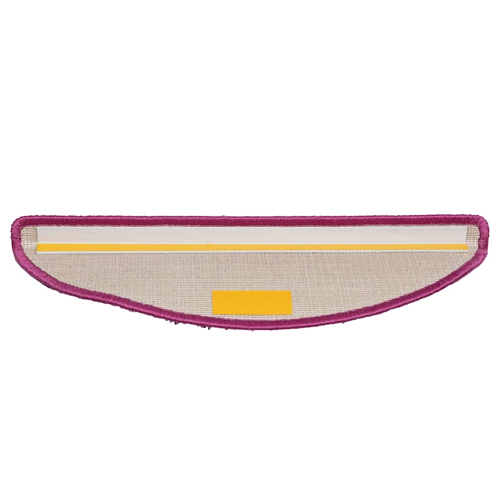 Prostirke za stepenice 30 kom 56x17x3 cm ljubičaste poluokrugle