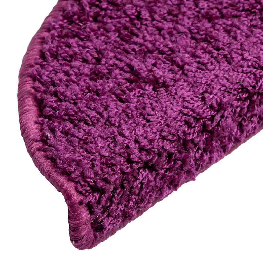 Prostirke za stepenice 30 kom 56x17x3 cm ljubičaste poluokrugle