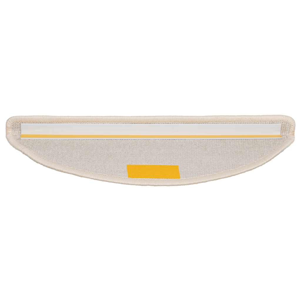 Prostirke za stepenice 30 kom 56x17x3 cm bijele poluokrugle
