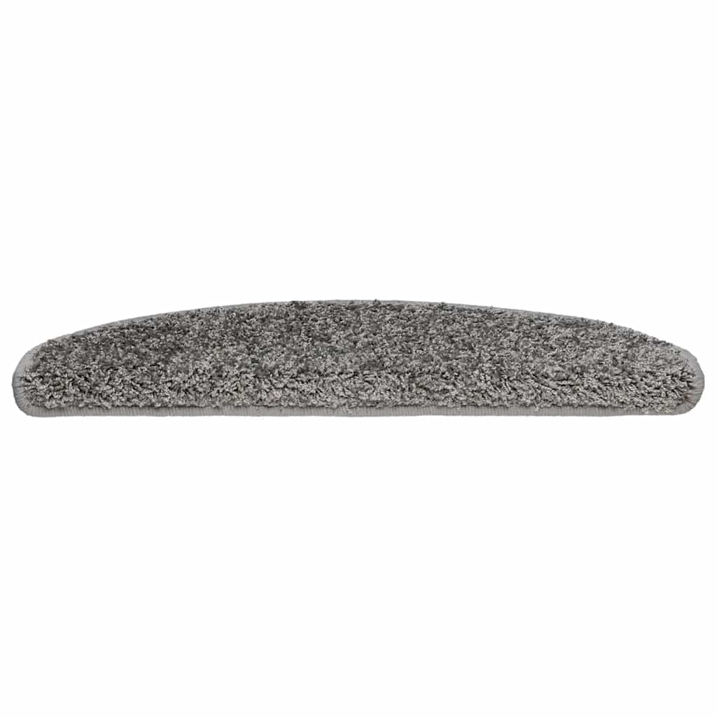 Prostirke za stepenice 30 kom 65x21x4 cm sive poluokrugle velike
