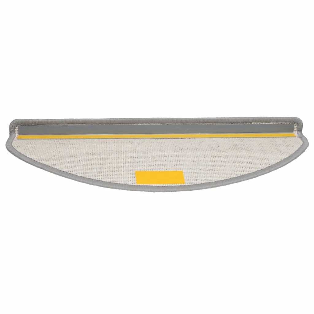 Prostirke za stepenice 30 kom 65x21x4 cm sive poluokrugle velike