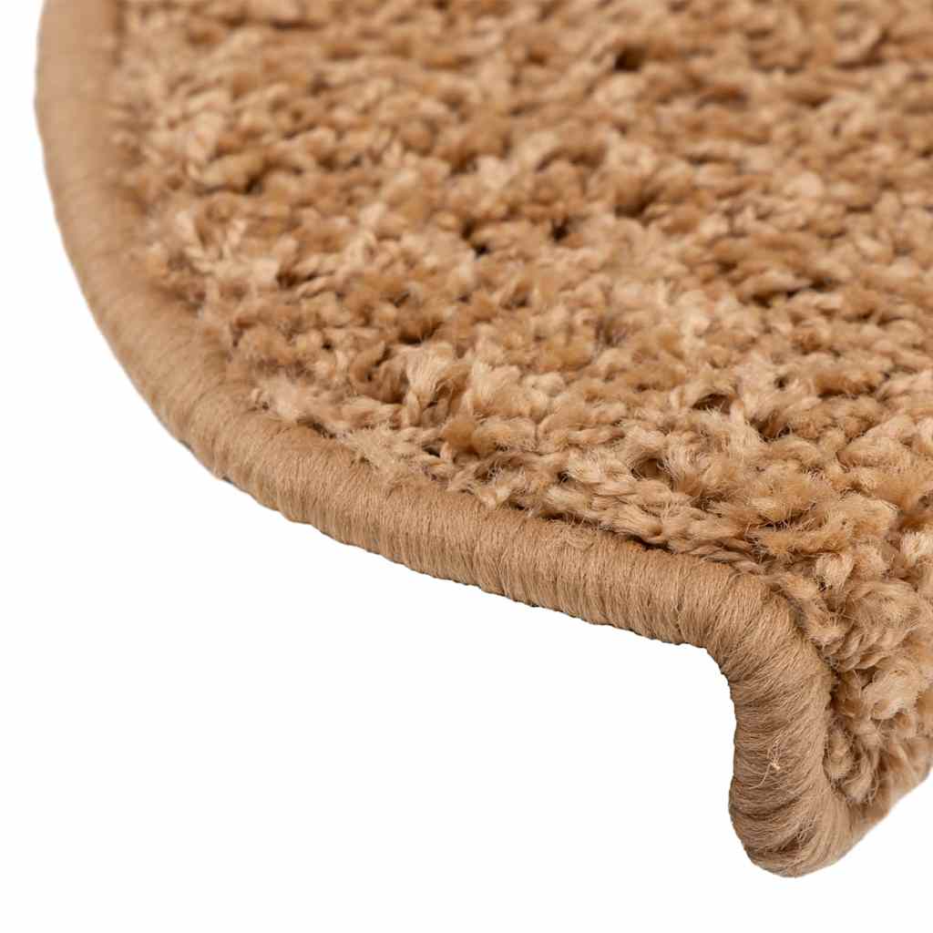 Prostirke za stepenice 30 kom 65x21x4 cm bež poluokrugle velike