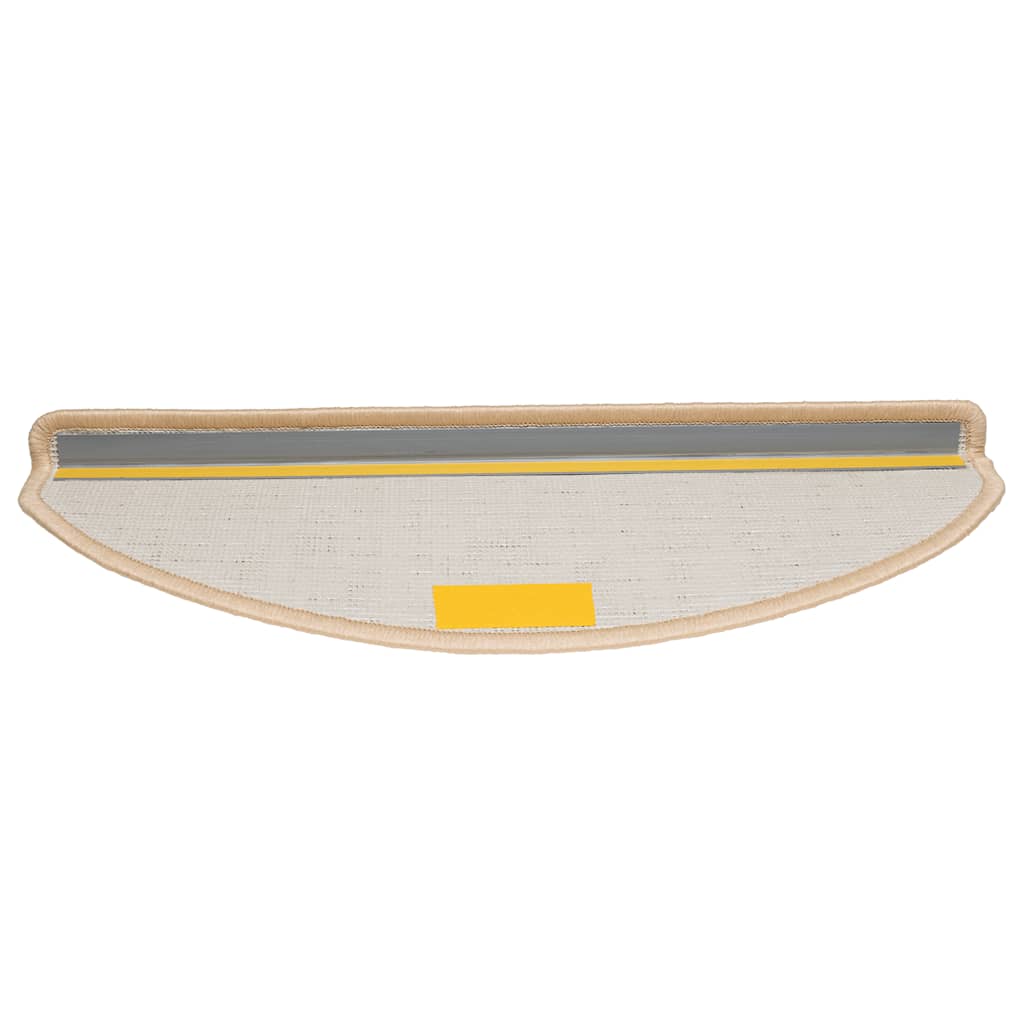 Prostirke za stepenice 30 kom 65x21x4 cm krem poluokrugle velike