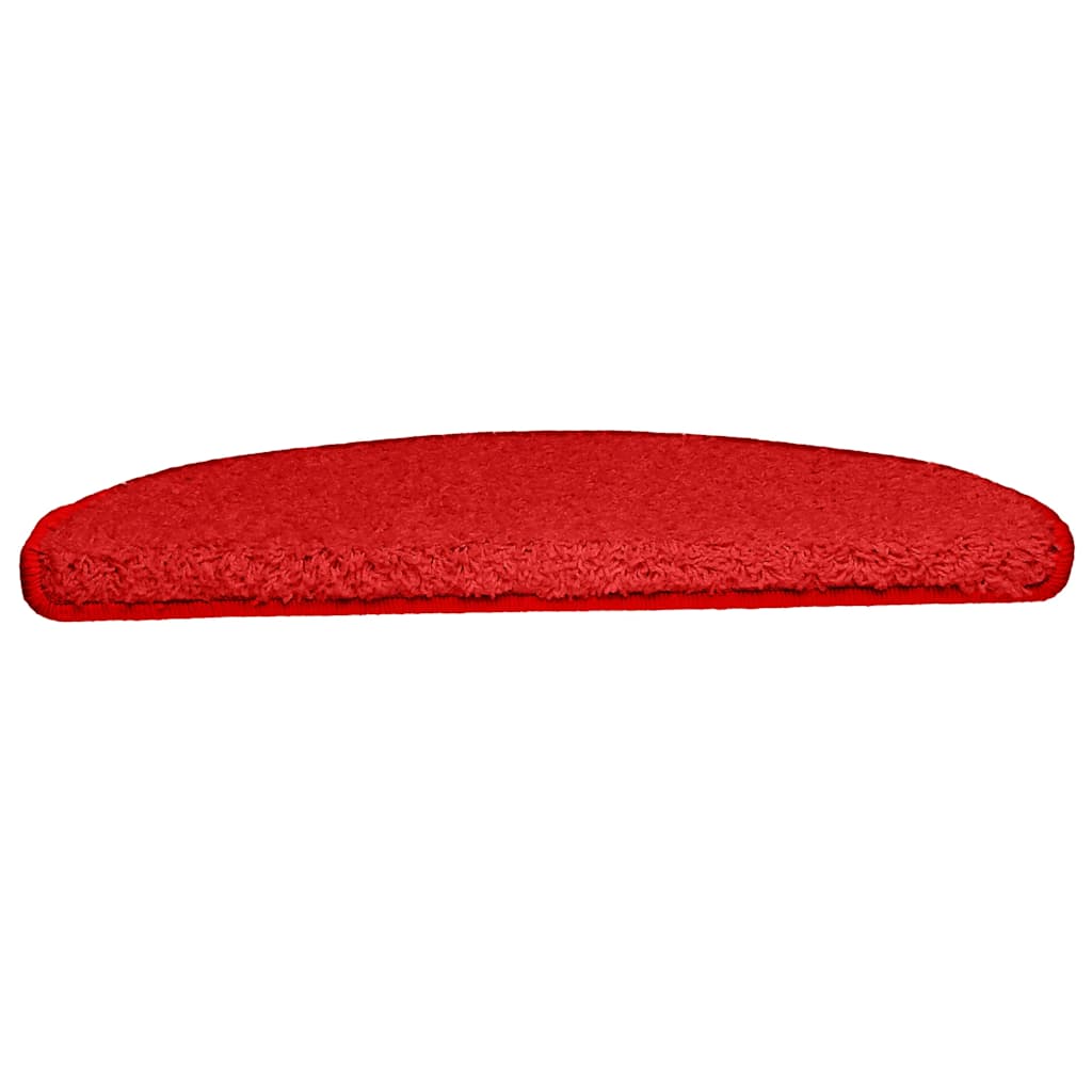 Prostirke za stepenice 30 kom 65x21x4 cm crvene poluokrugle velike