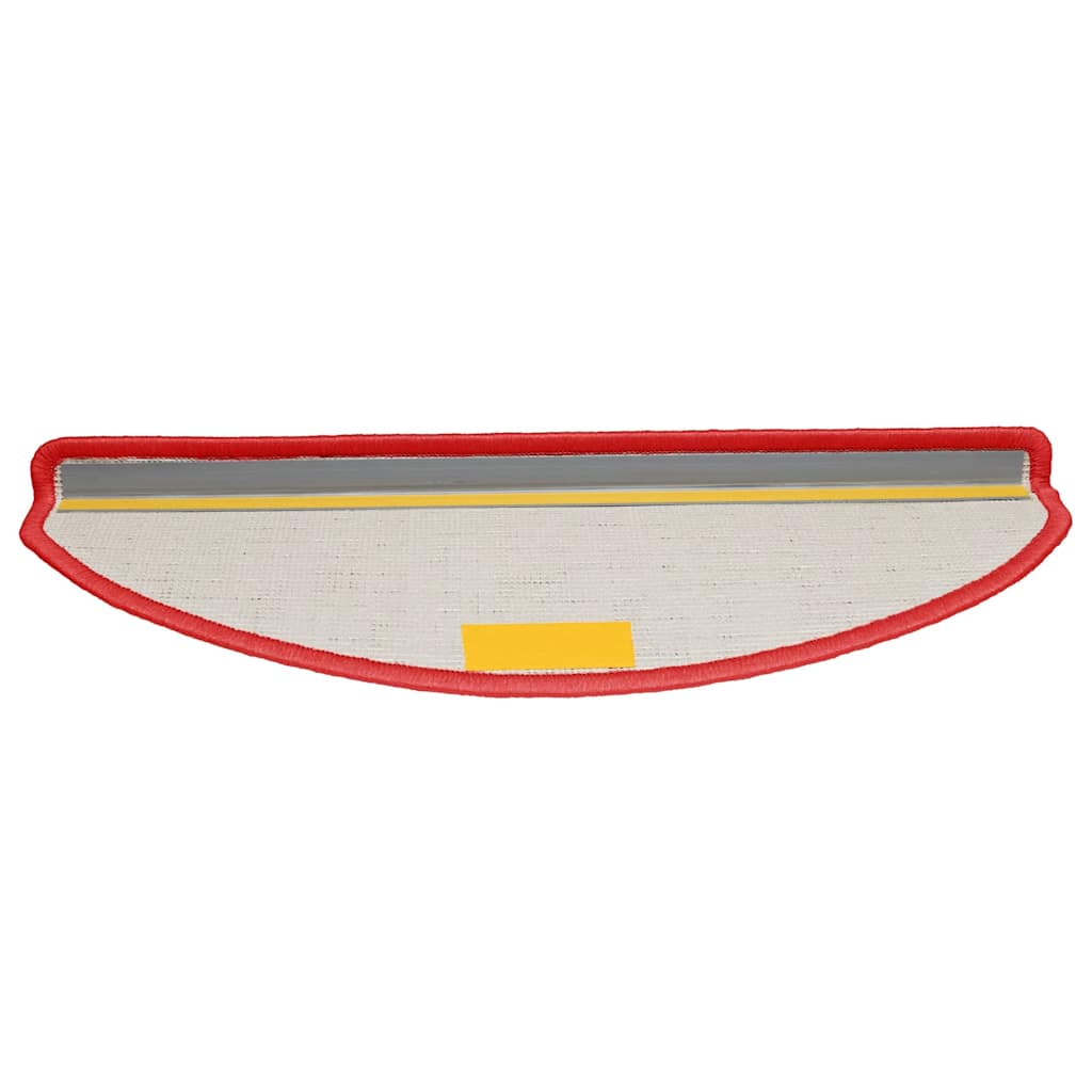 Prostirke za stepenice 30 kom 65x21x4 cm crvene poluokrugle velike
