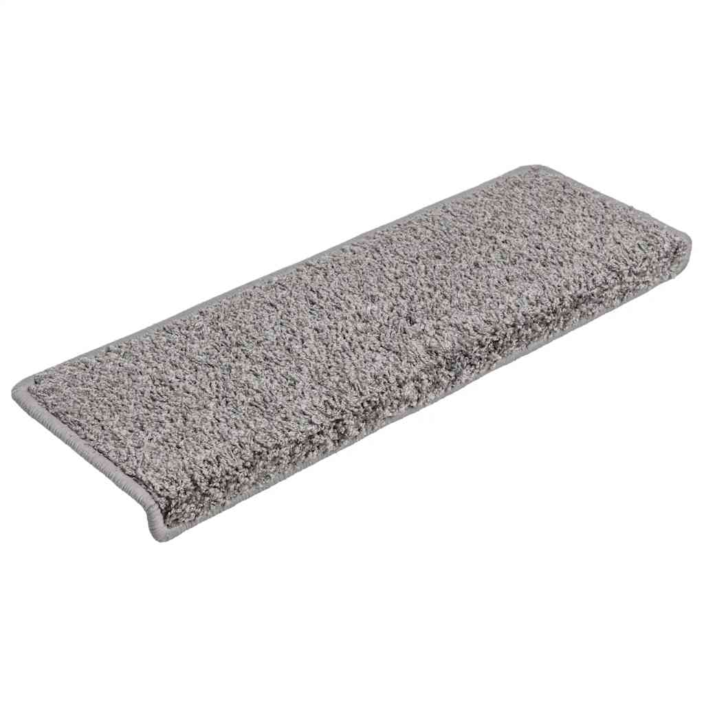 Prostirke za stepenice 30 kom 65x21x4 cm sive pravokutne rubove