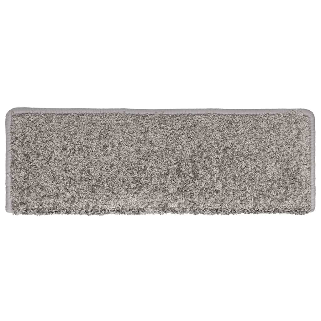 Prostirke za stepenice 30 kom 65x21x4 cm sive pravokutne rubove