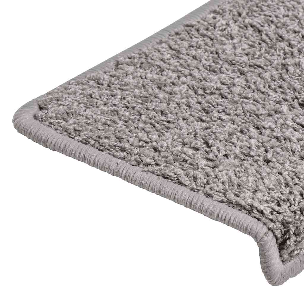 Prostirke za stepenice 30 kom 65x21x4 cm sive pravokutne rubove