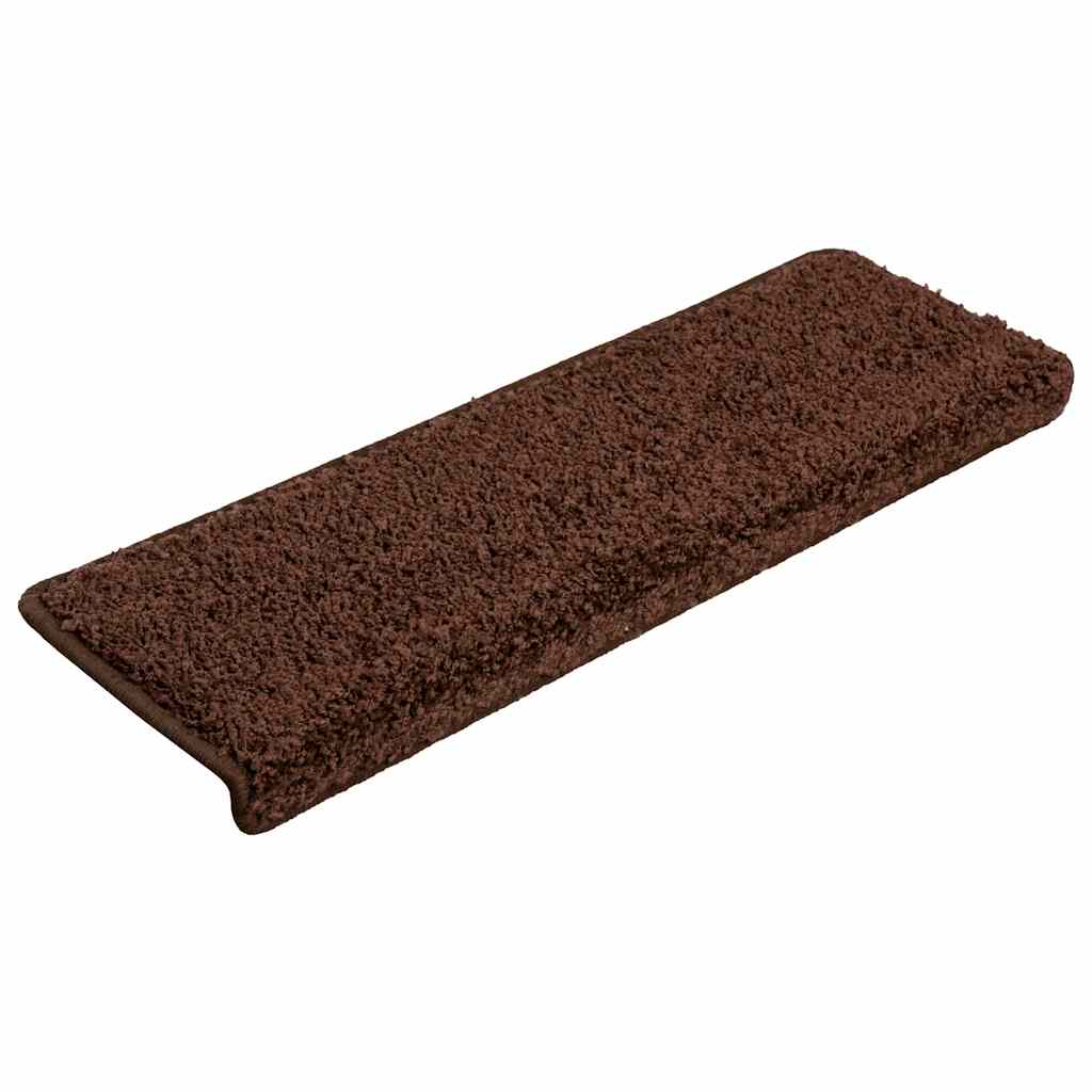 Prostirke za stepenice 30 kom 65x21x4 cm smeđe pravokutne rubove