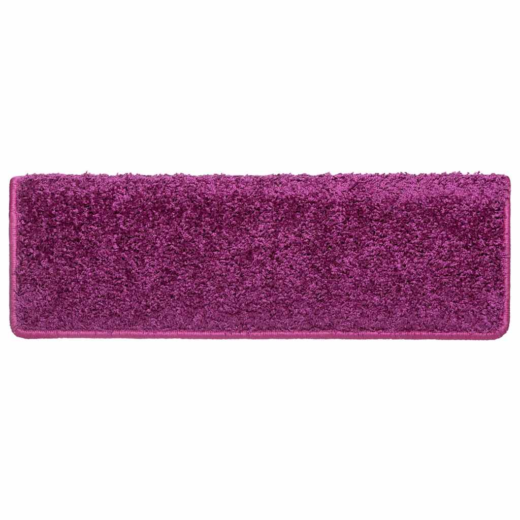 Prostirke za stepenice 30 kom 65x21x4 cm ljubičaste pravokutne rubove