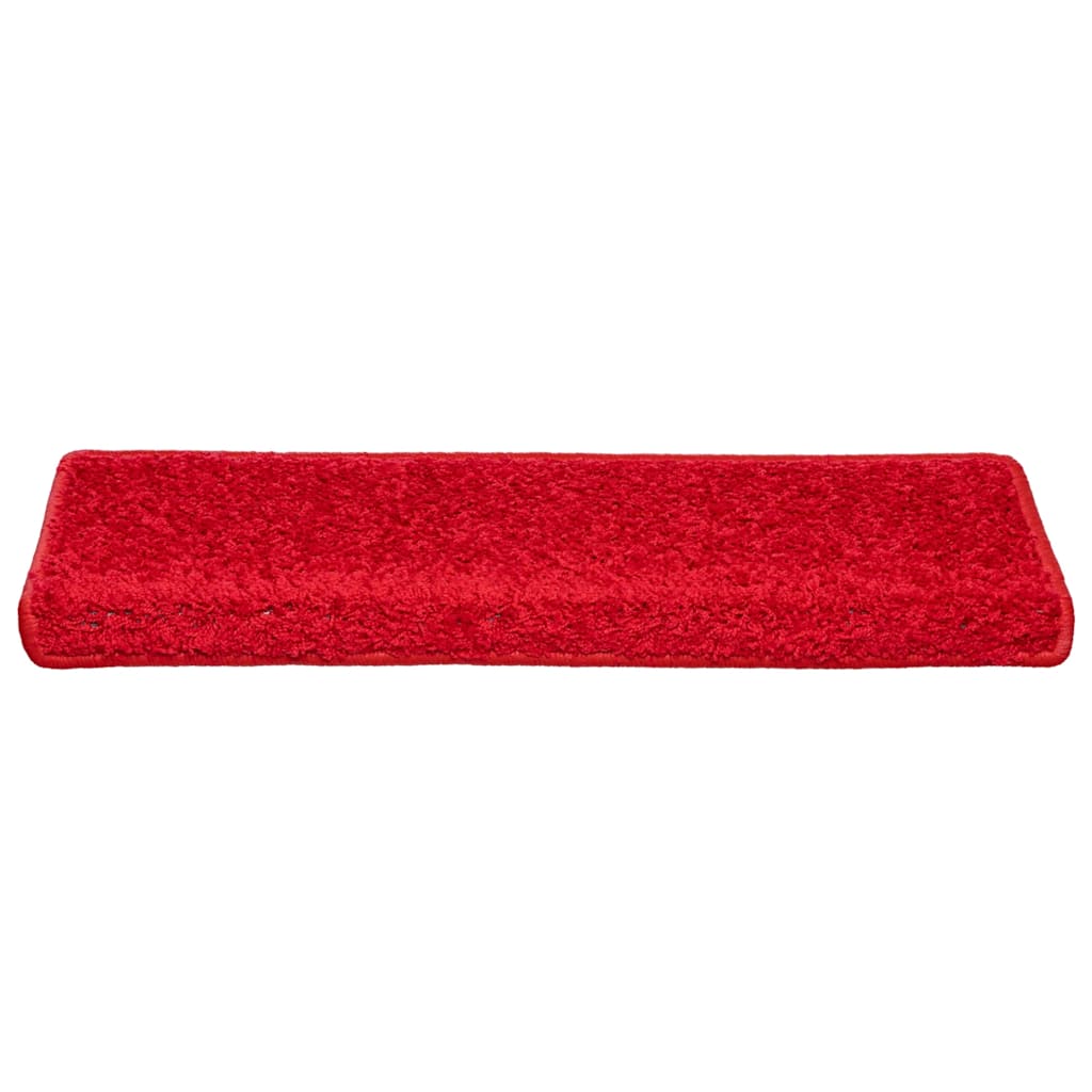 Prostirke za stepenice 30 kom 65x21x4 cm crvene pravokutne rubove