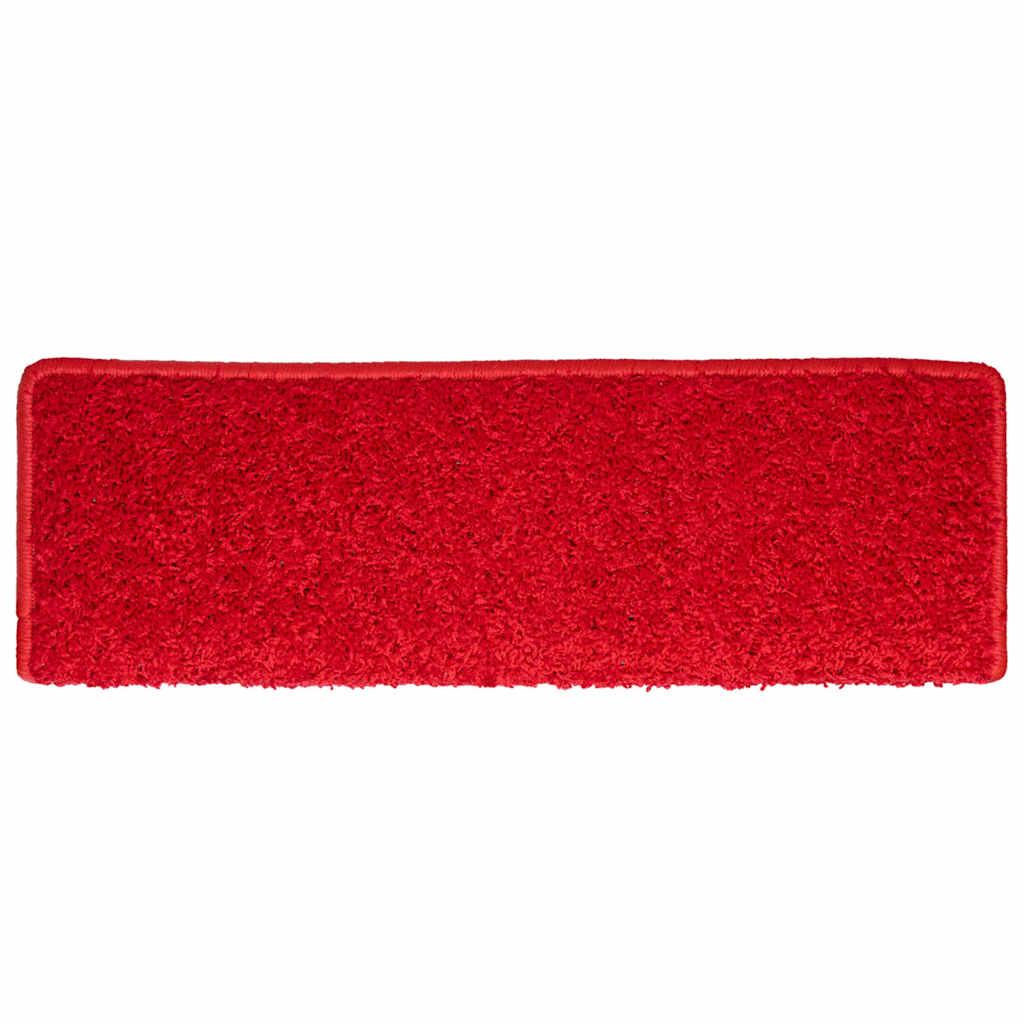 Prostirke za stepenice 30 kom 65x21x4 cm crvene pravokutne rubove