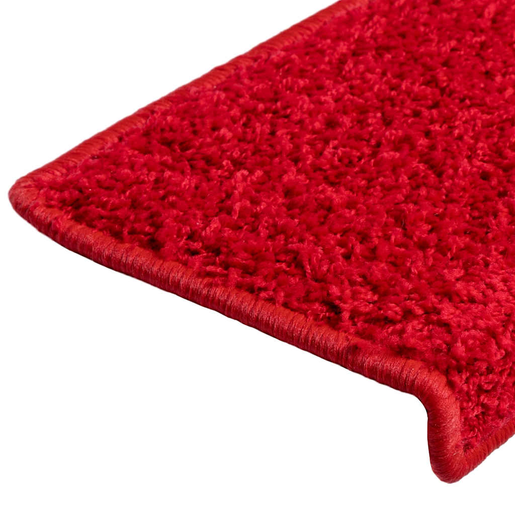 Prostirke za stepenice 30 kom 65x21x4 cm crvene pravokutne rubove