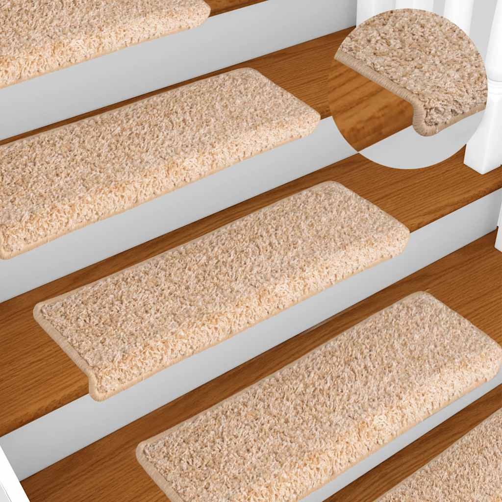 Prostirke za stepenice 30 kom 65x21x4 cm zlatne pravokutne rubove