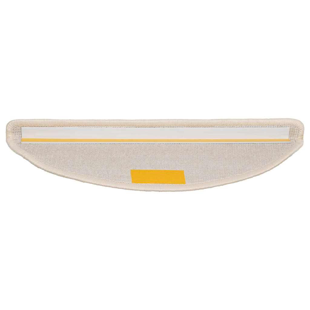 Prostirke za stepenice 20 kom 56x17x3 cm bijele poluokrugle