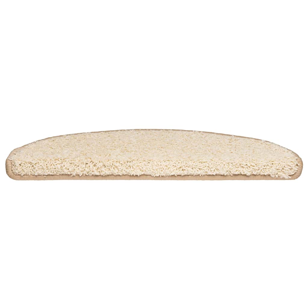 Prostirke za stepenice 20 kom 65x21x4 cm krem poluokrugle velike