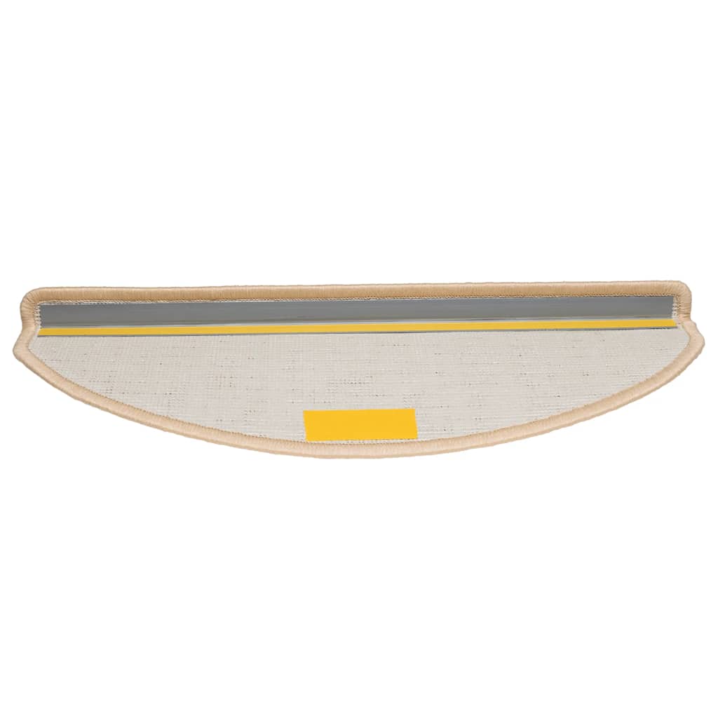 Prostirke za stepenice 20 kom 65x21x4 cm krem poluokrugle velike