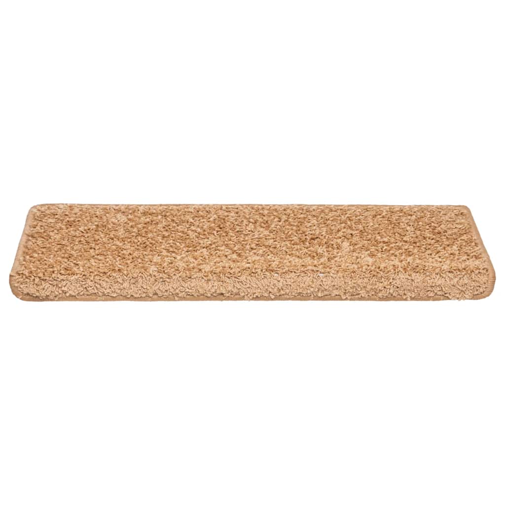 Prostirke za stepenice 20 kom 65x21x4 cm bež pravokutni rub