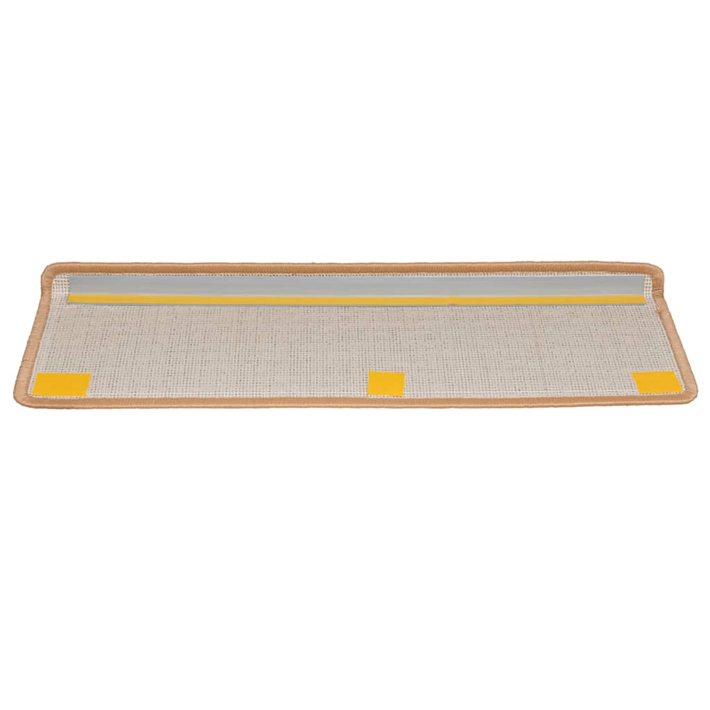 Prostirke za stepenice 20 kom 65x21x4 cm bež pravokutni rub