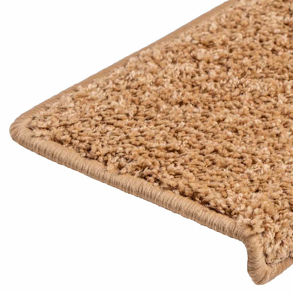 Prostirke za stepenice 20 kom 65x21x4 cm bež pravokutni rub