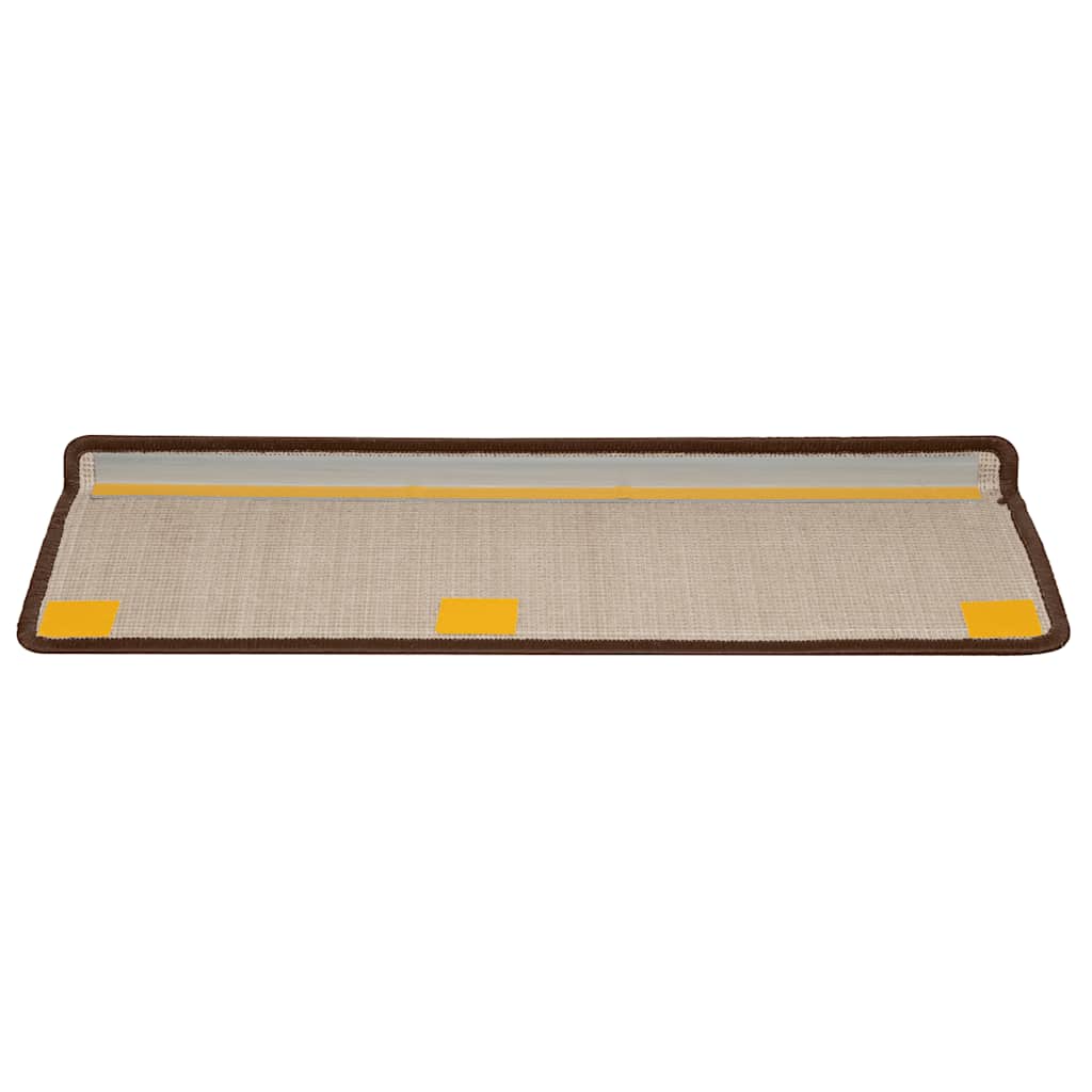 Prostirke za stepenice 20 kom 65x21x4 cm smeđe pravokutne rubove