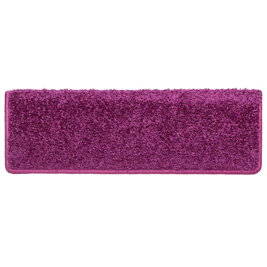 Prostirke za stepenice 20 kom 65x21x4 cm ljubičaste pravokutne rubove