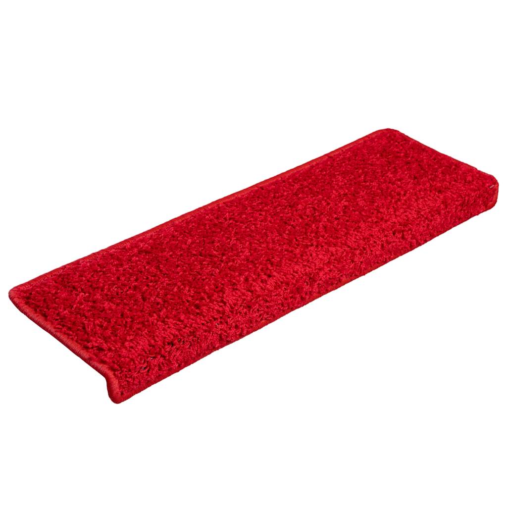Prostirke za stepenice 20 kom 65x21x4 cm crvene pravokutne rubove