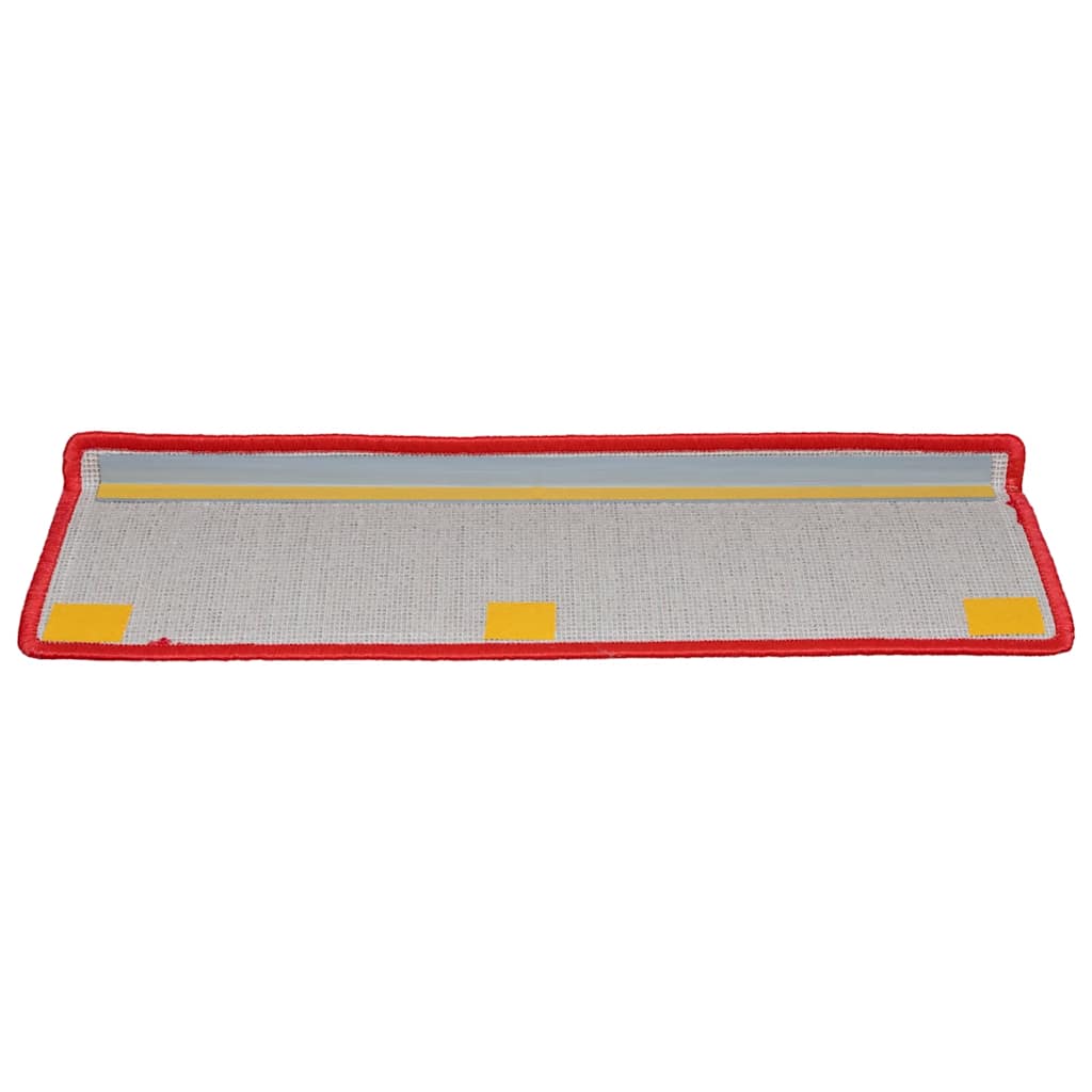 Prostirke za stepenice 20 kom 65x21x4 cm crvene pravokutne rubove