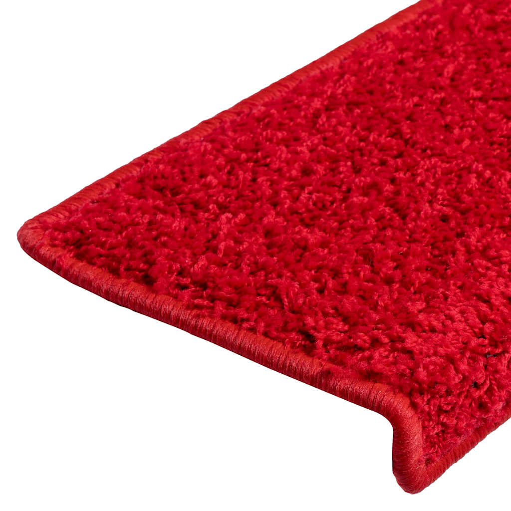 Prostirke za stepenice 20 kom 65x21x4 cm crvene pravokutne rubove