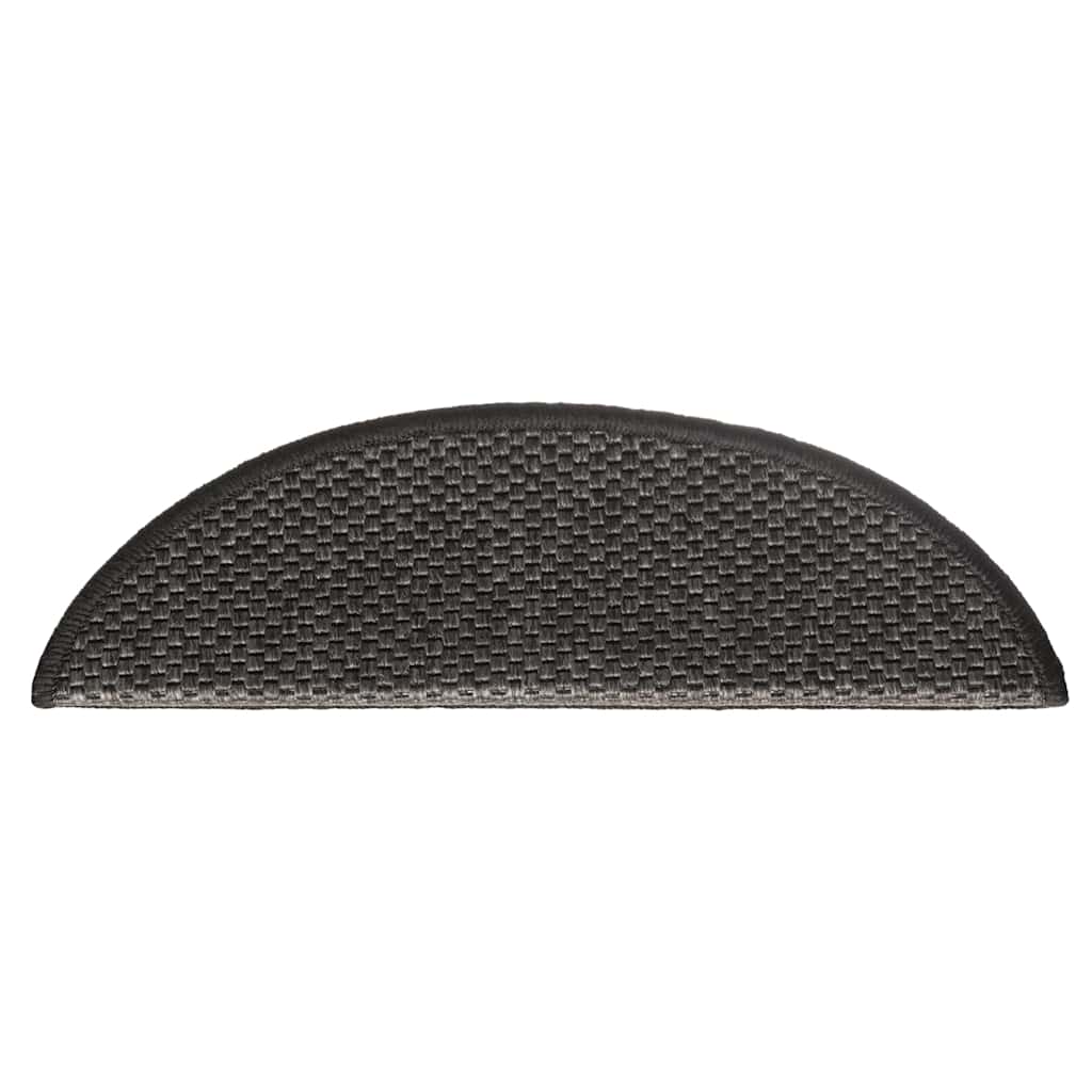 Samoljepljivi otirači za stepenice 30 kom 56x17x3 cm antracit