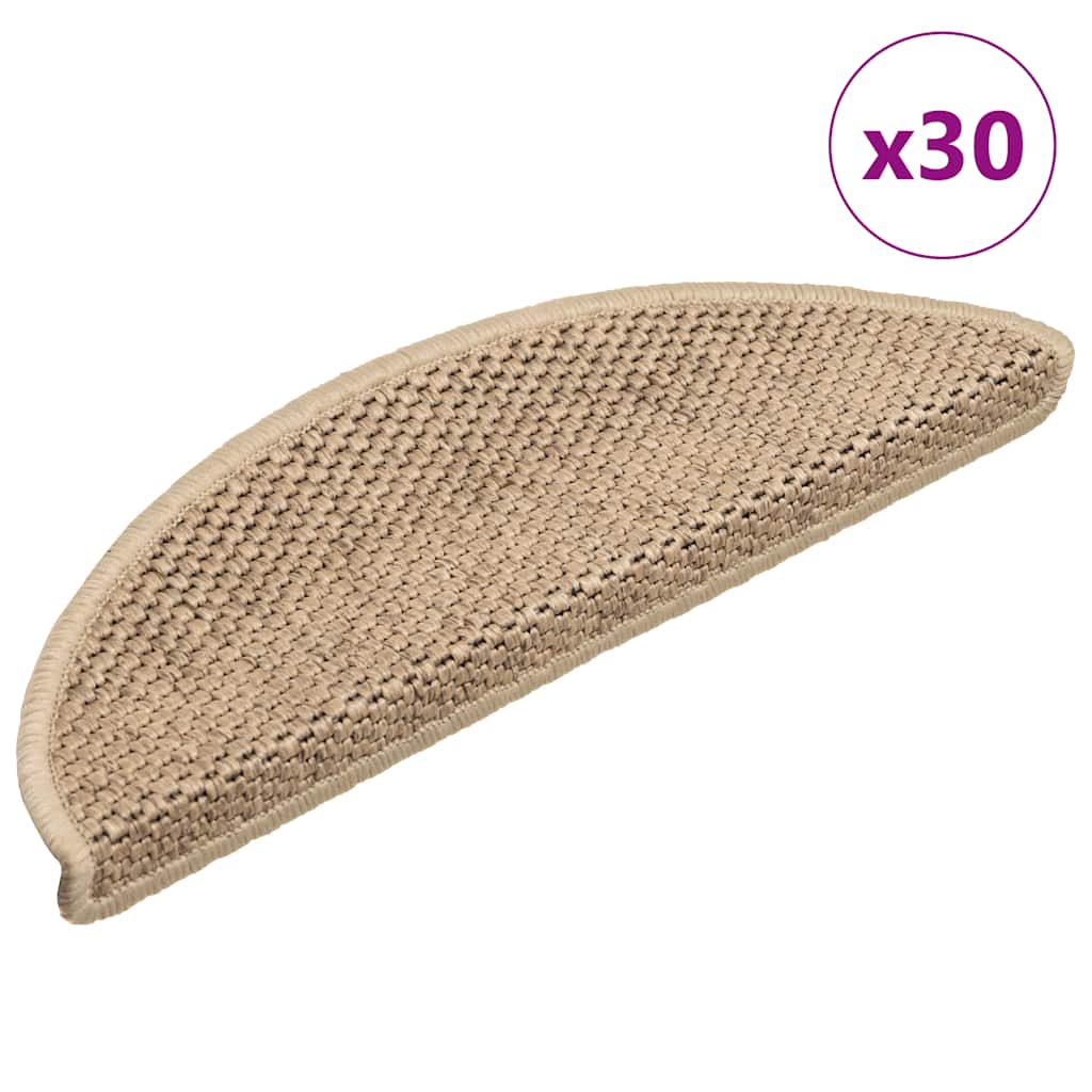 Samoljepljivi otirači za stepenice 30kom 56x17x3cm boja pijeska