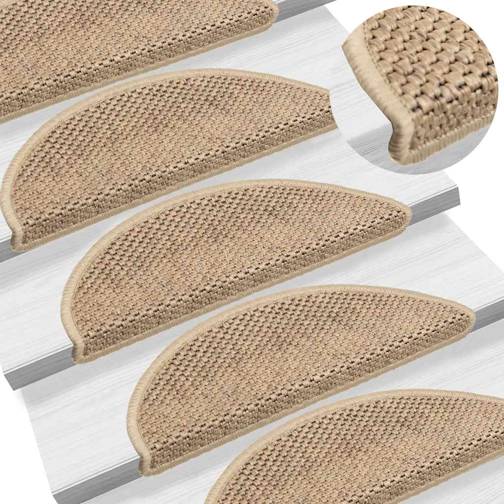 Samoljepljivi otirači za stepenice 30kom 56x17x3cm boja pijeska