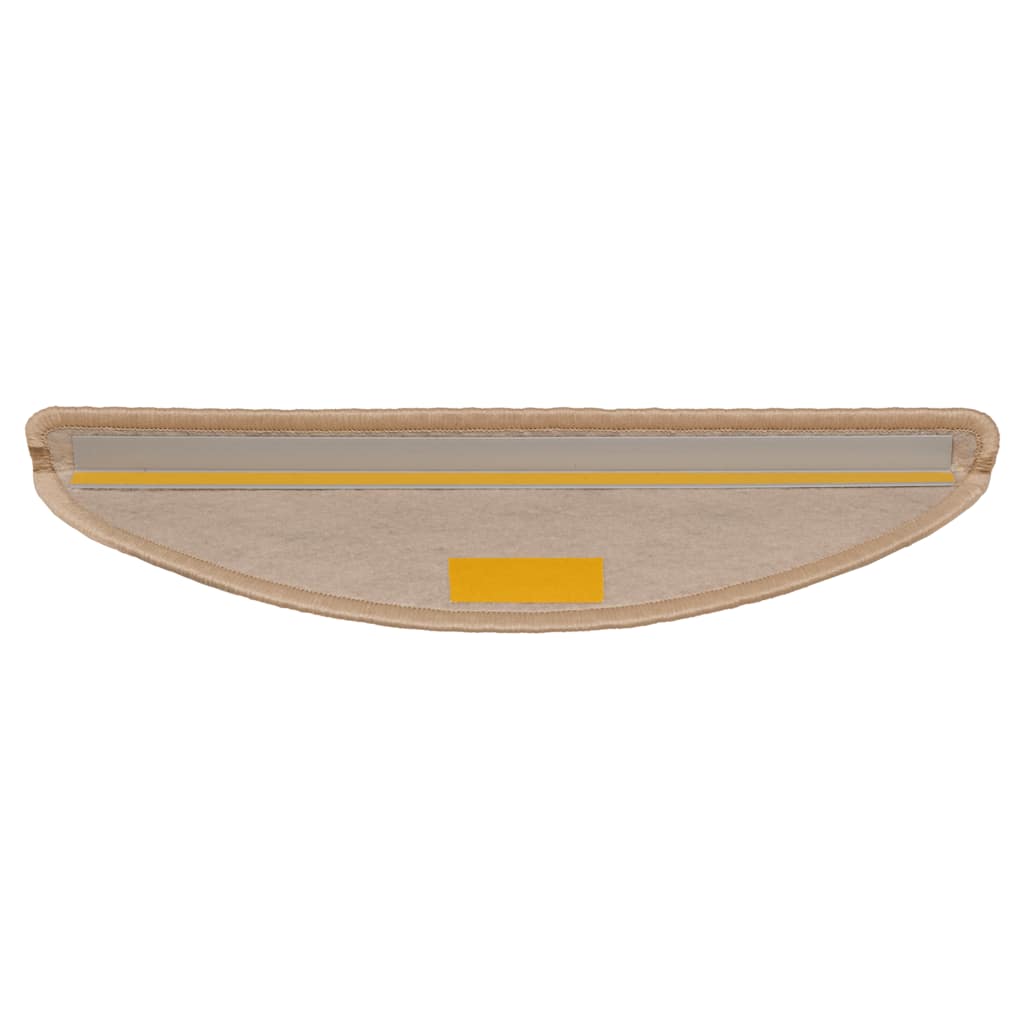 Samoljepljivi otirači za stepenice 30 kom 56x17x3 cm svjetlobež