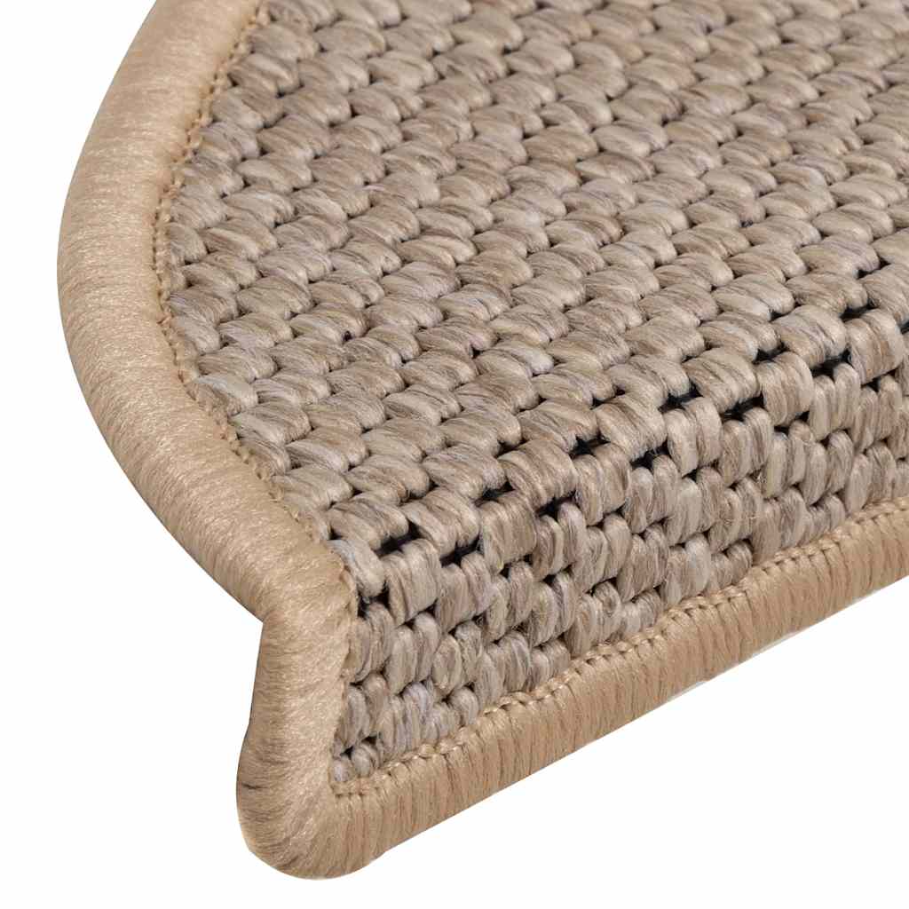 Samoljepljivi otirači za stepenice 30 kom 56x17x3 cm svjetlobež