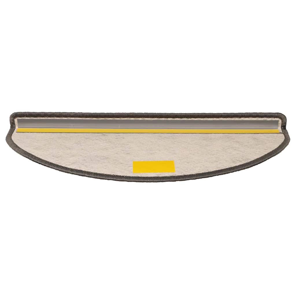 Samoljepljivi otirači za stepenice 30 kom 65x21x4 cm sivi/bež