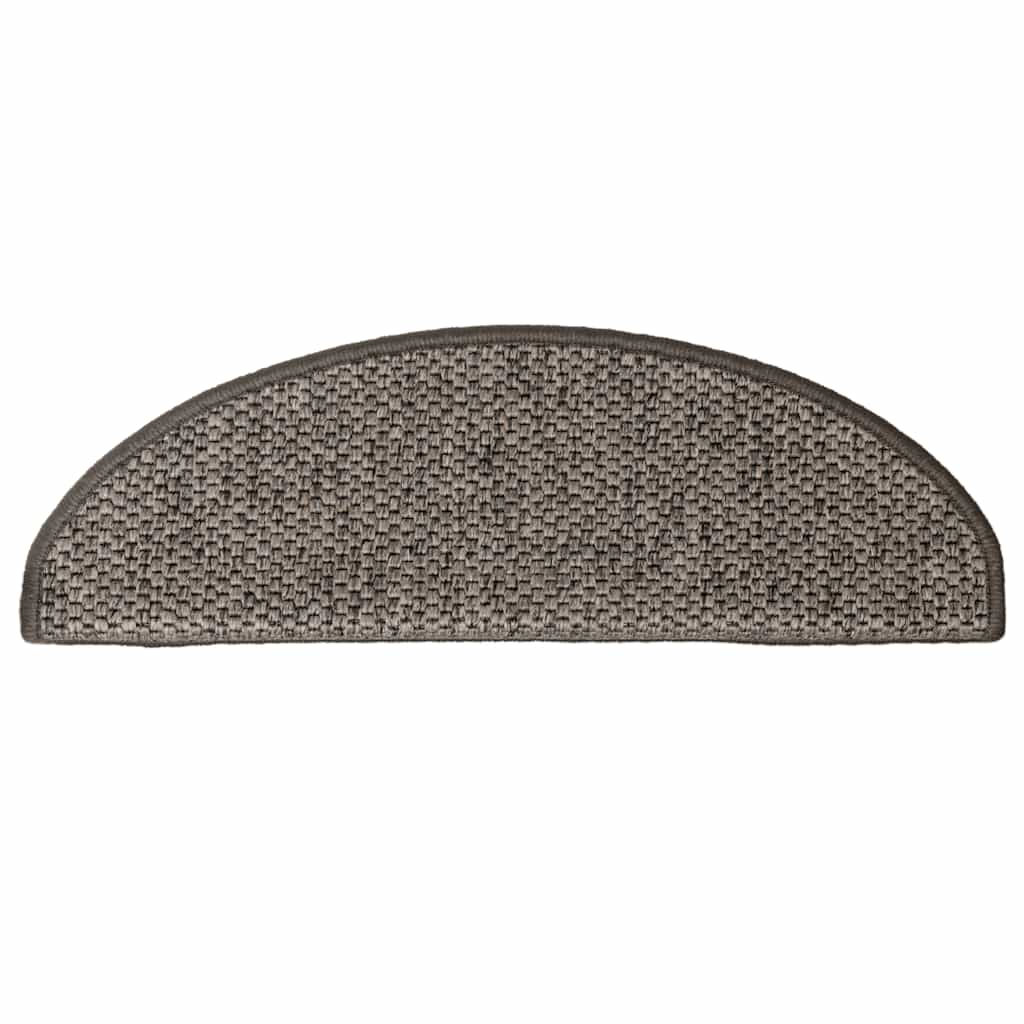 Samoljepljivi otirači za stepenice 30 kom 65x21x4 cm sivi/bež