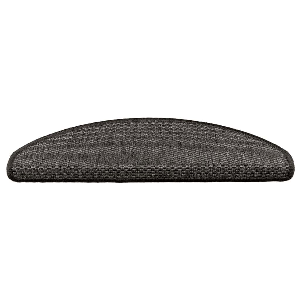Samoljepljivi otirači za stepenice 30 kom 65x21x4 cm antracit