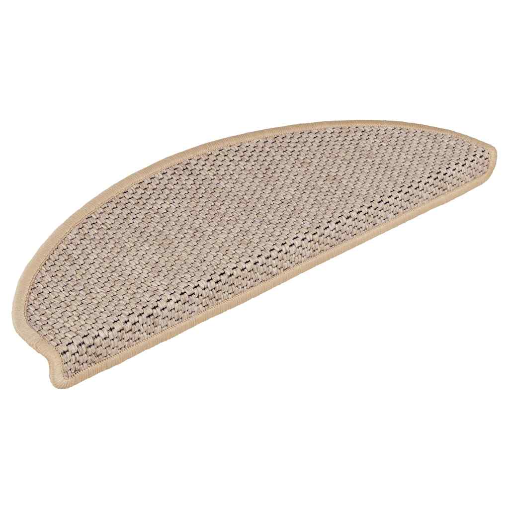 Samoljepljivi otirači za stepenice 30 kom 65x21x4 cm svjetlobež