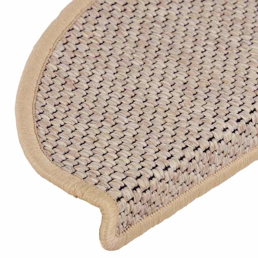 Samoljepljivi otirači za stepenice 30 kom 65x21x4 cm svjetlobež