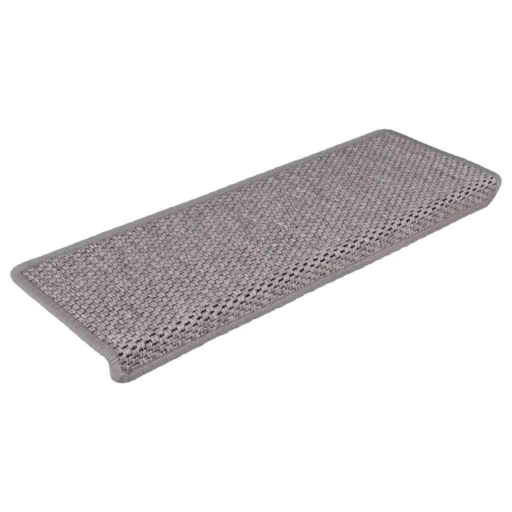 Samoljepljivi otirači za stepenice 30 kom 65x21x4 cm srebrni