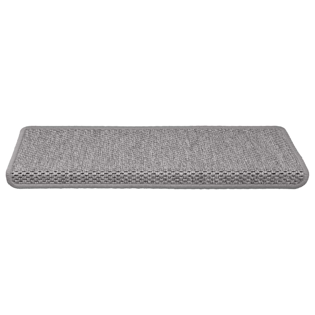 Samoljepljivi otirači za stepenice 30 kom 65x21x4 cm srebrni